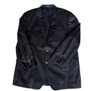 Nautica Wool 2-button Navy Blazer‎ Anchor Nautical Solver Metal Buttons 46R EUC